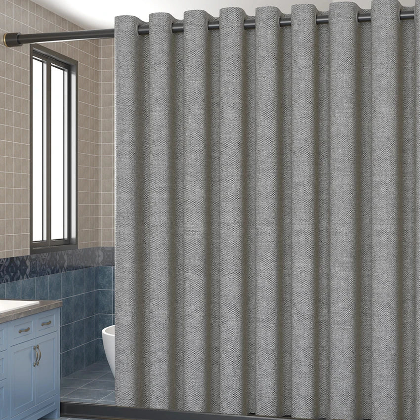 Waterproof Linen Shower Curtain