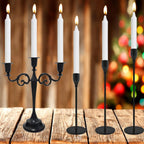 White Paraffin Taper Candles