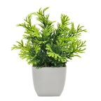 Artificial Green Plant in Plastic Pot